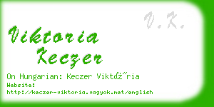 viktoria keczer business card